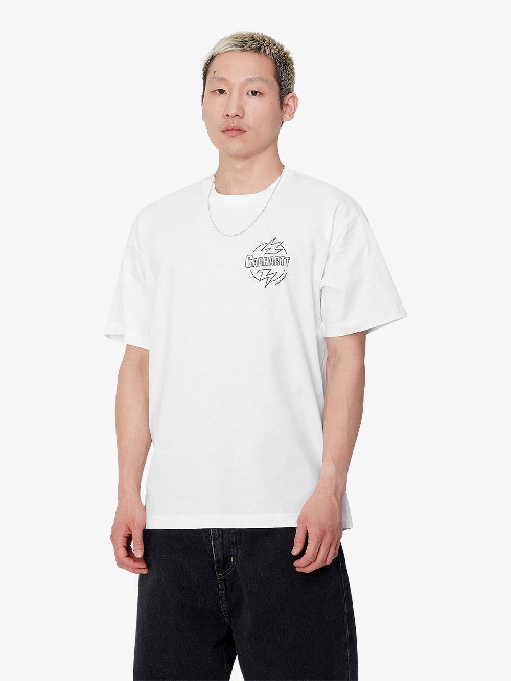 CARHARTT WIP T-shirt S/S Ablaze I033639_ uomo cotone bianco Moda
