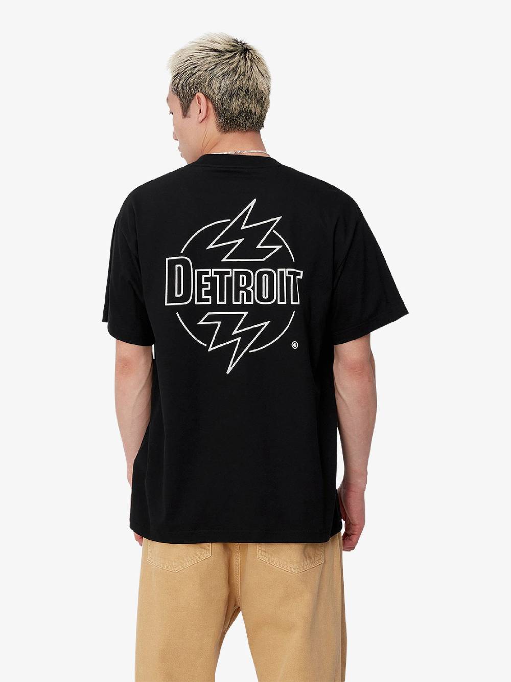 CARHARTT WIP T-shirt S/S Ablaze I033639_ uomo cotone nero Italy