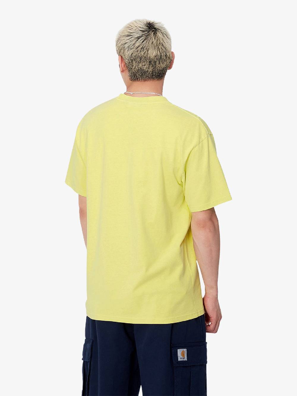CARHARTT WIP T-shirt S/S Duster Script I033622_ uomo cotone giallo In Linea