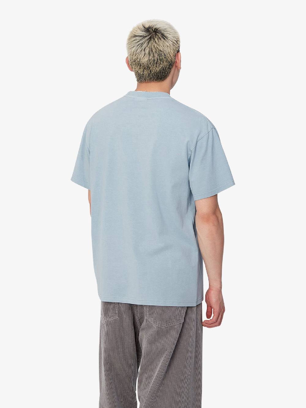 CARHARTT WIP T-shirt S/S Duster Script I033622_ uomo cotone grigio Nuovo