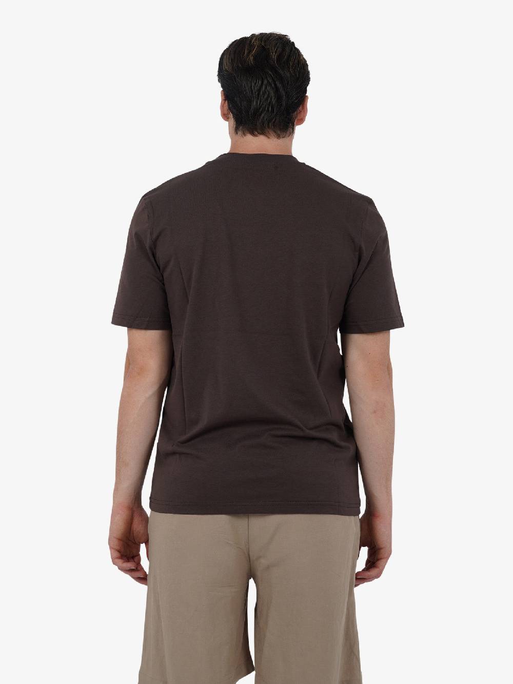 YES LONDON T-shirt XM4116 uomo cotone marrone Promozione Limitata