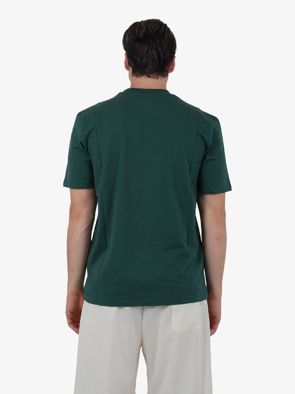 YES LONDON T-shirt XM4116 uomo cotone verde Fino Al -60%