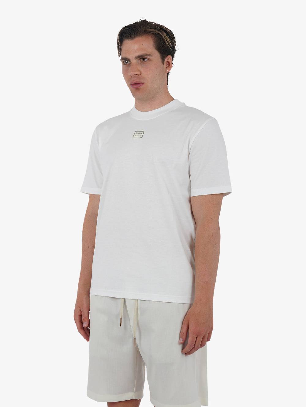 YES LONDON T-shirt XM4116 uomo cotone panna Shopping Online