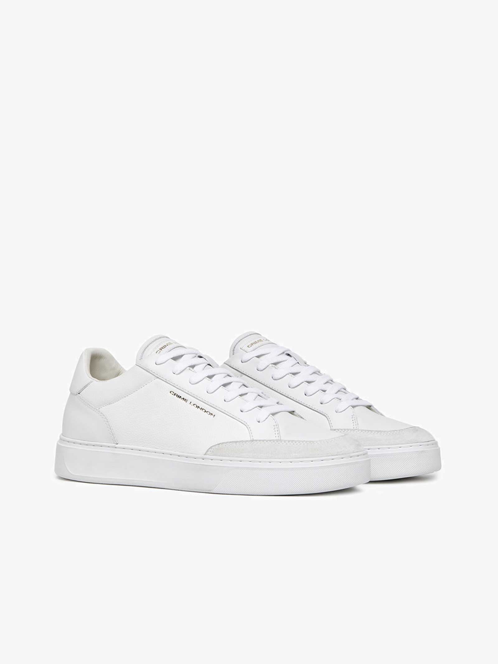 CRIME LONDON Sneakers Eclipse 17670PP6 uomo pelle bianco Sottocosto
