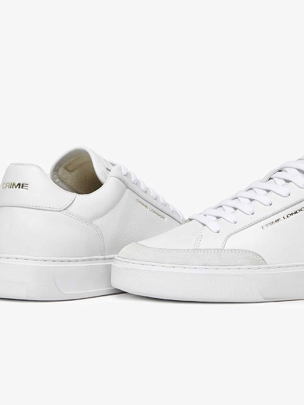 CRIME LONDON Sneakers Eclipse 17670PP6 uomo pelle bianco Sottocosto