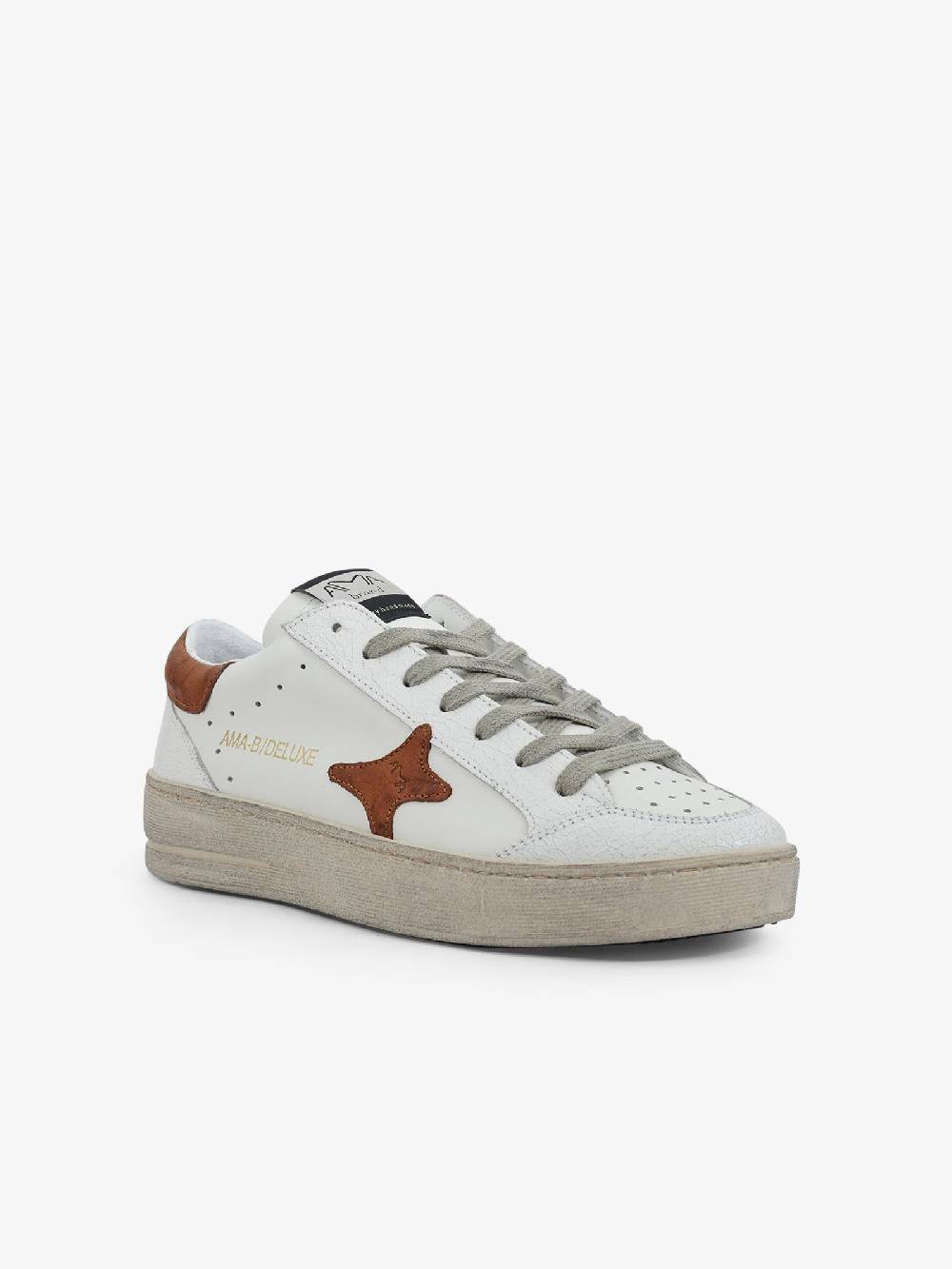 AMA BRAND Sneakers 2769 uomo pelle bianco Presa