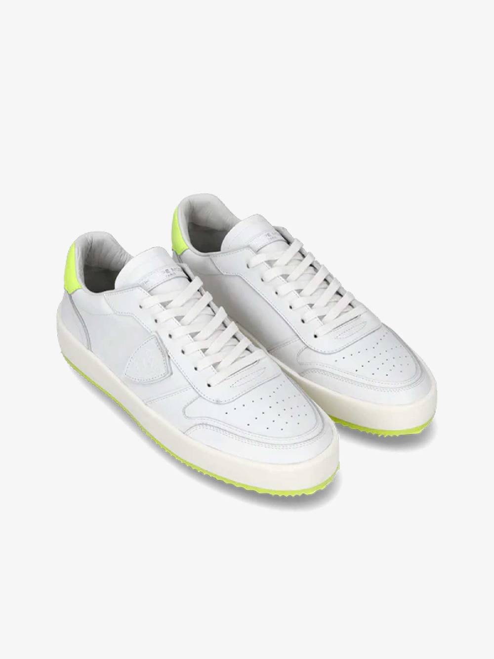 PHILIPPE MODEL Sneakers Nice Low VNLU uomo pelle bianco Offerte esclusive