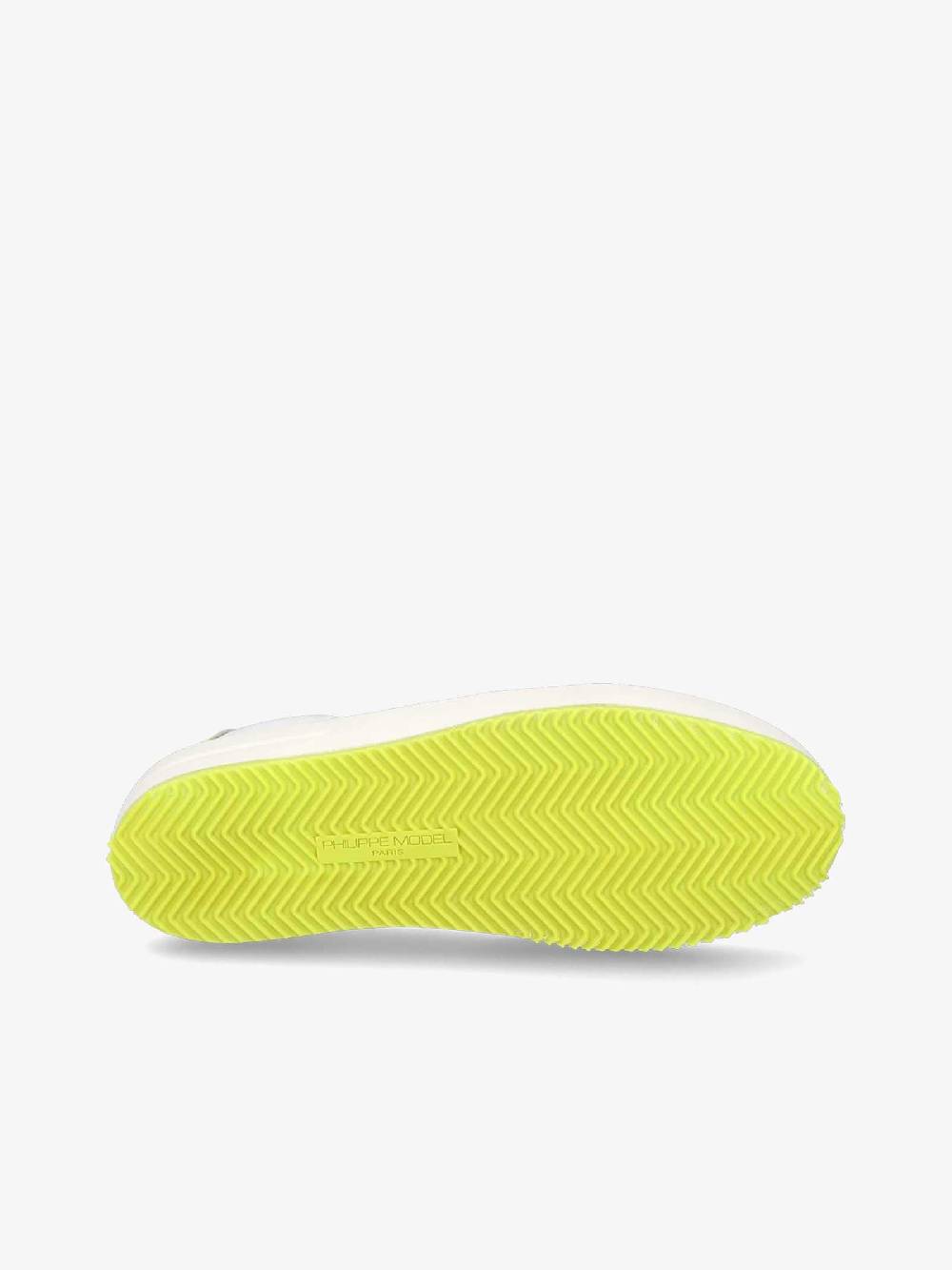 PHILIPPE MODEL Sneakers Nice Low VNLU uomo pelle bianco Offerte esclusive