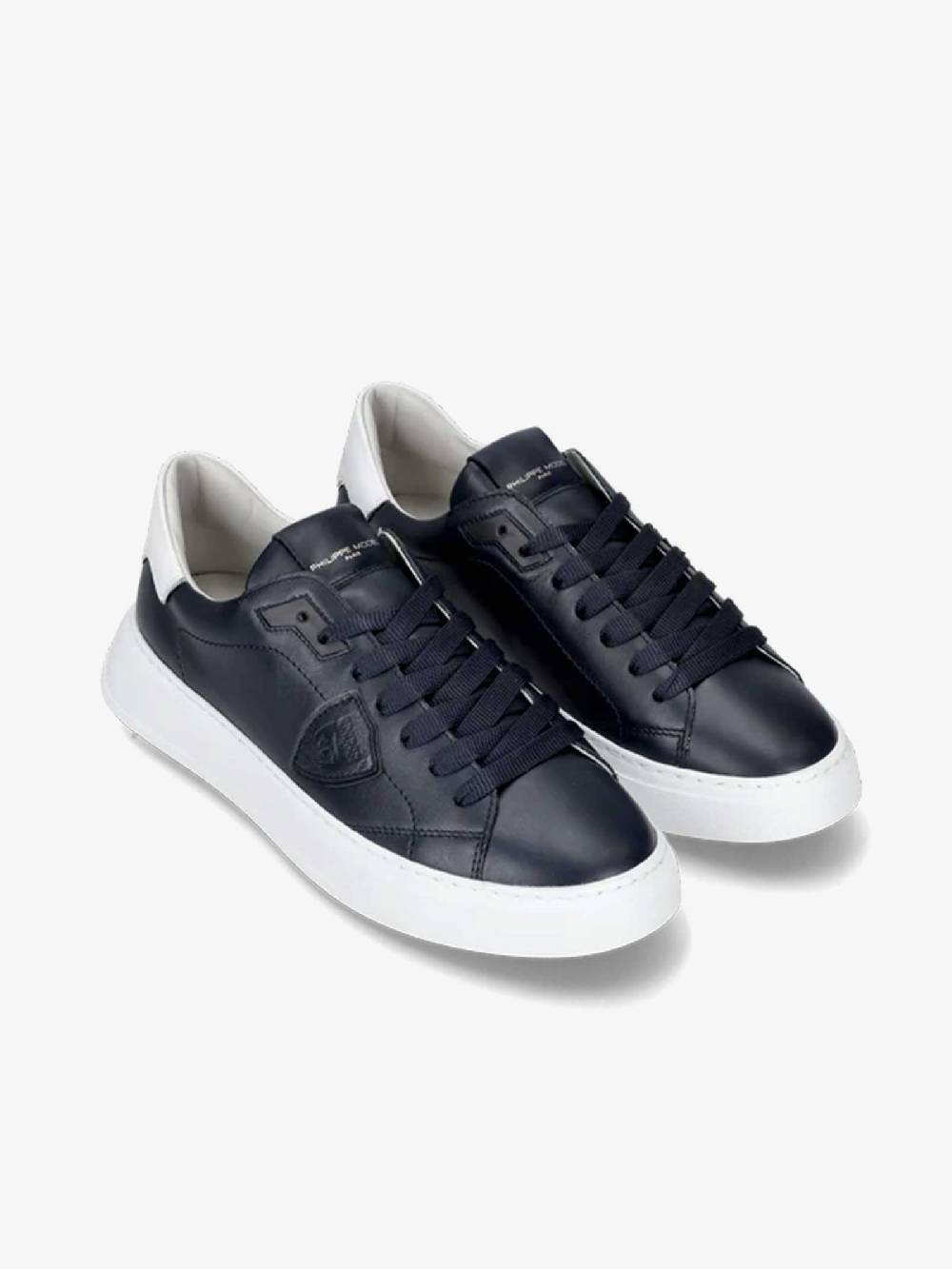 PHILIPPE MODEL Sneakers Temple Low BTLU uomo pelle blu Offerte