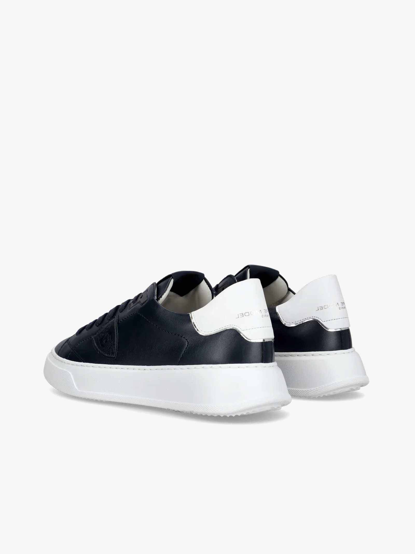 PHILIPPE MODEL Sneakers Temple Low BTLU uomo pelle blu Offerte