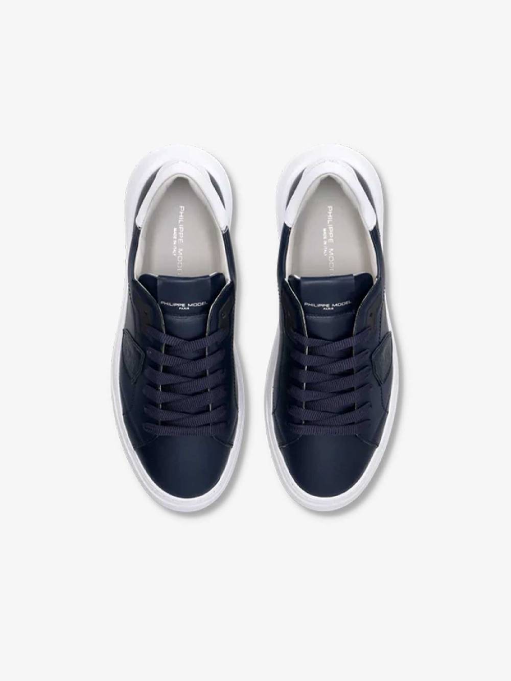 PHILIPPE MODEL Sneakers Temple Low BTLU uomo pelle blu Offerte