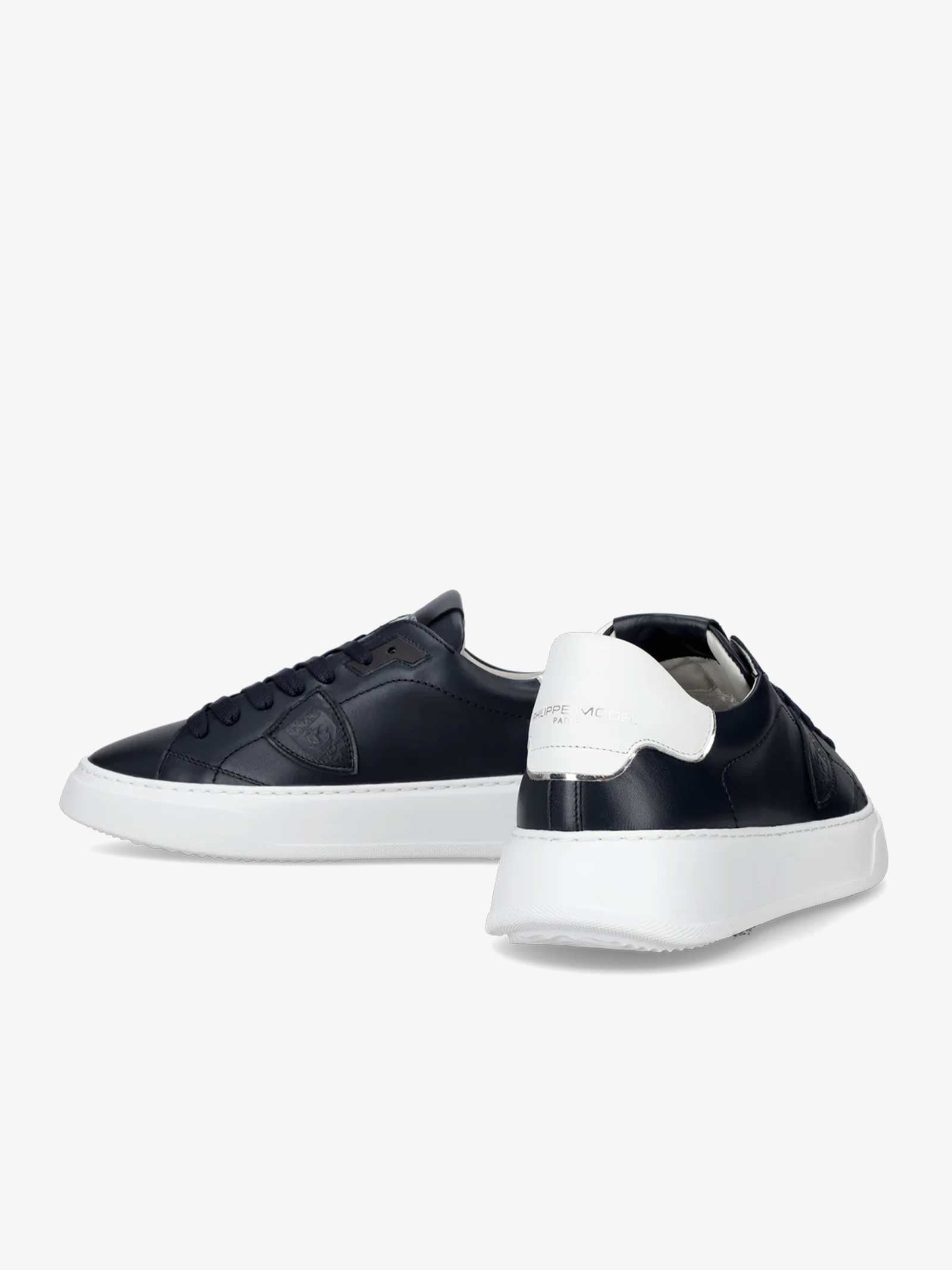 PHILIPPE MODEL Sneakers Temple Low BTLU uomo pelle blu Offerte