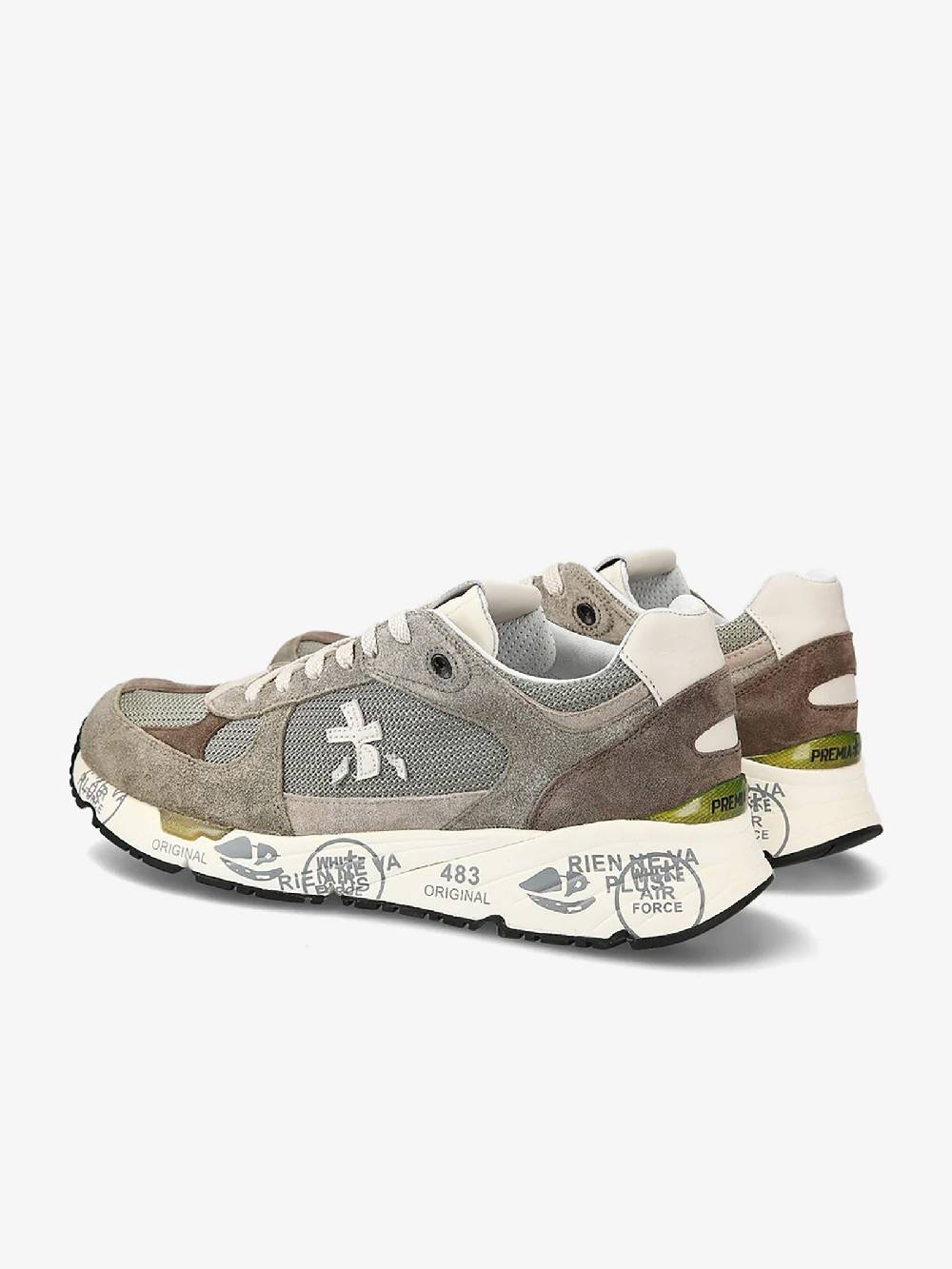 PREMIATA Sneakers MASE 6627 uomo pelle grigio Nuova