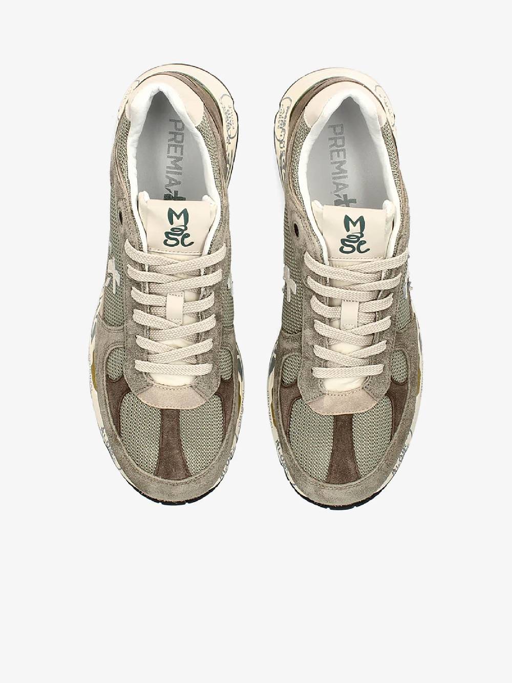 PREMIATA Sneakers MASE 6627 uomo pelle grigio Nuova