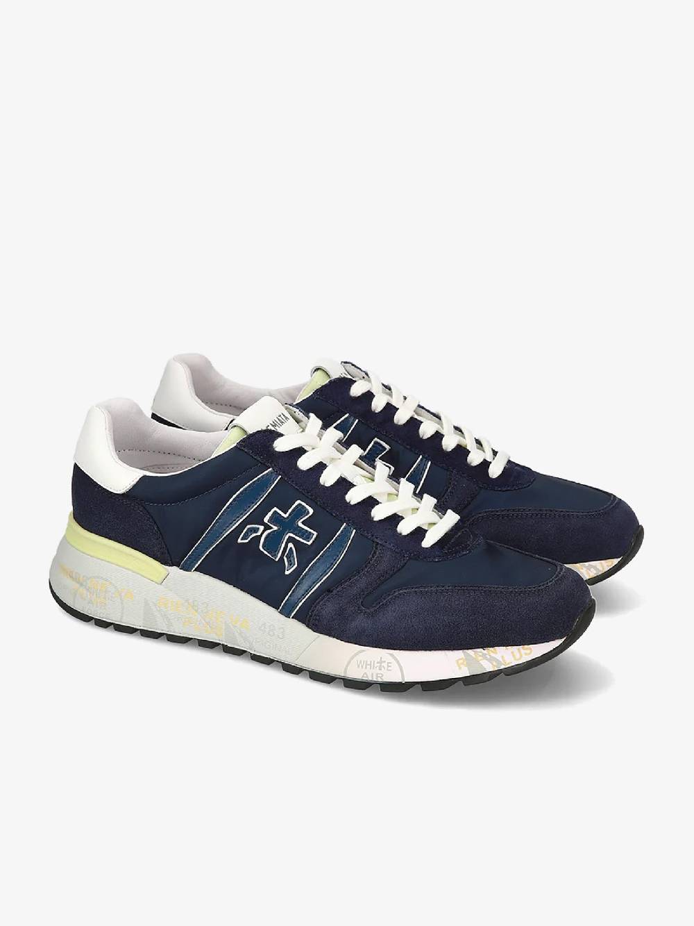 PREMIATA Sneakers LANDER 6634 uomo pelle blu Moda