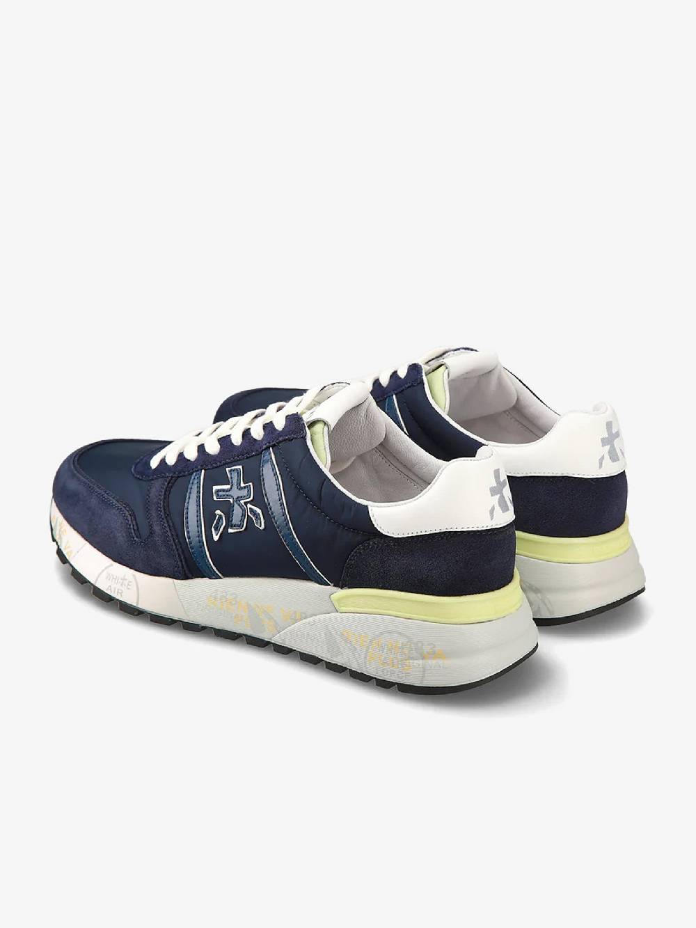 PREMIATA Sneakers LANDER 6634 uomo pelle blu Moda