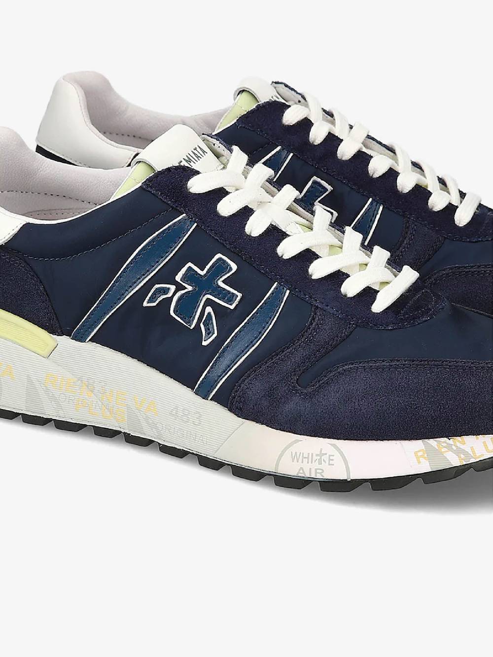 PREMIATA Sneakers LANDER 6634 uomo pelle blu Moda
