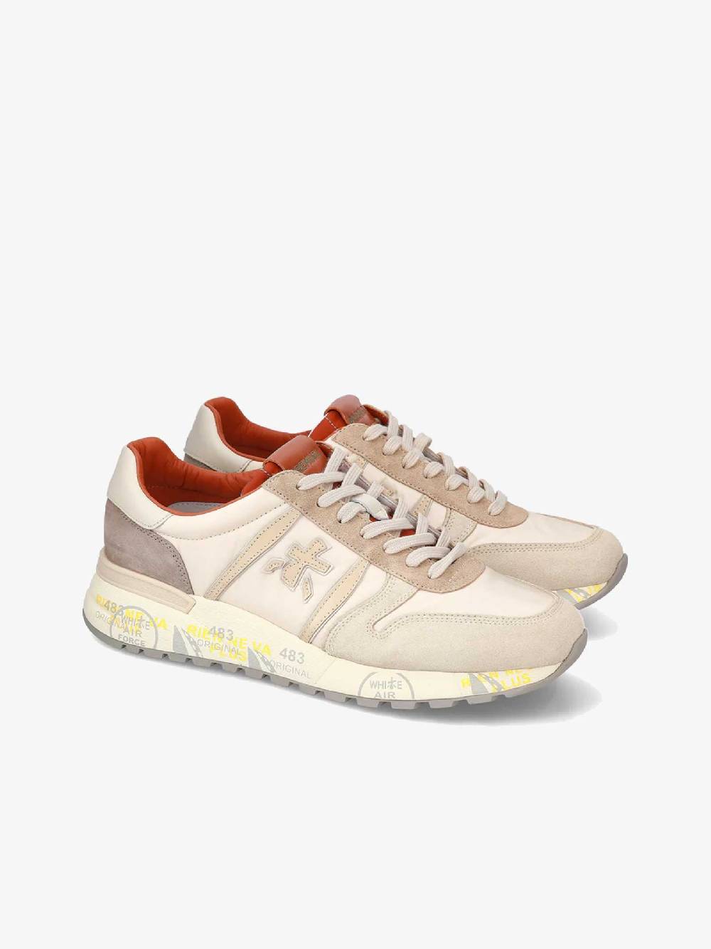 PREMIATA Sneakers LANDER 6633 uomo pelle beige 2025