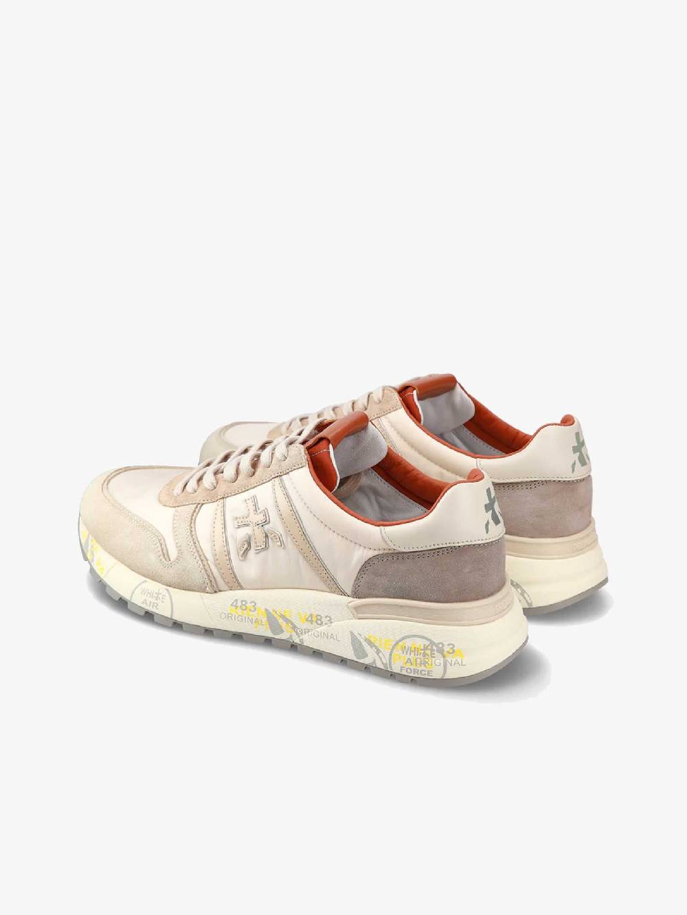 PREMIATA Sneakers LANDER 6633 uomo pelle beige 2025