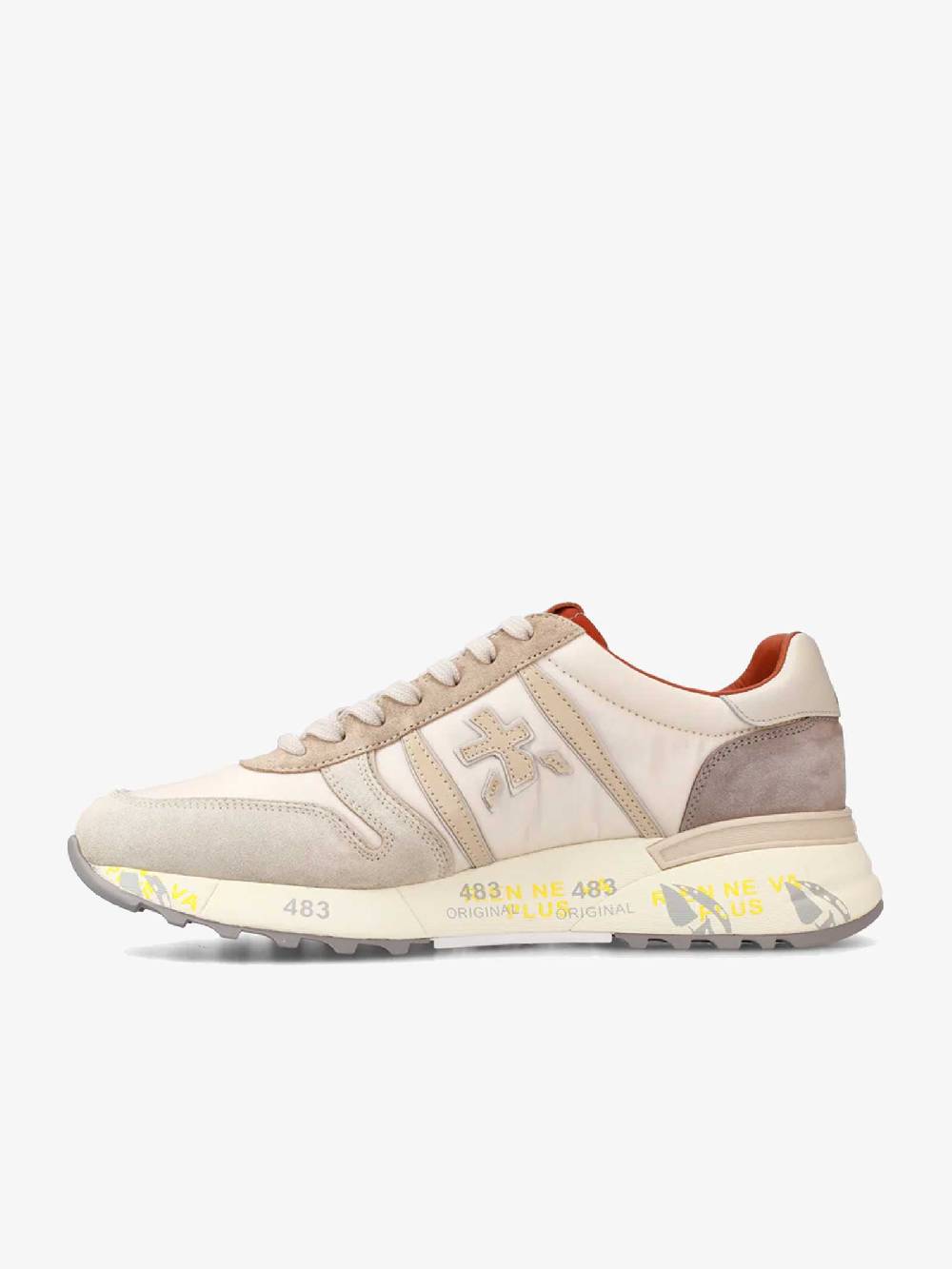 PREMIATA Sneakers LANDER 6633 uomo pelle beige 2025