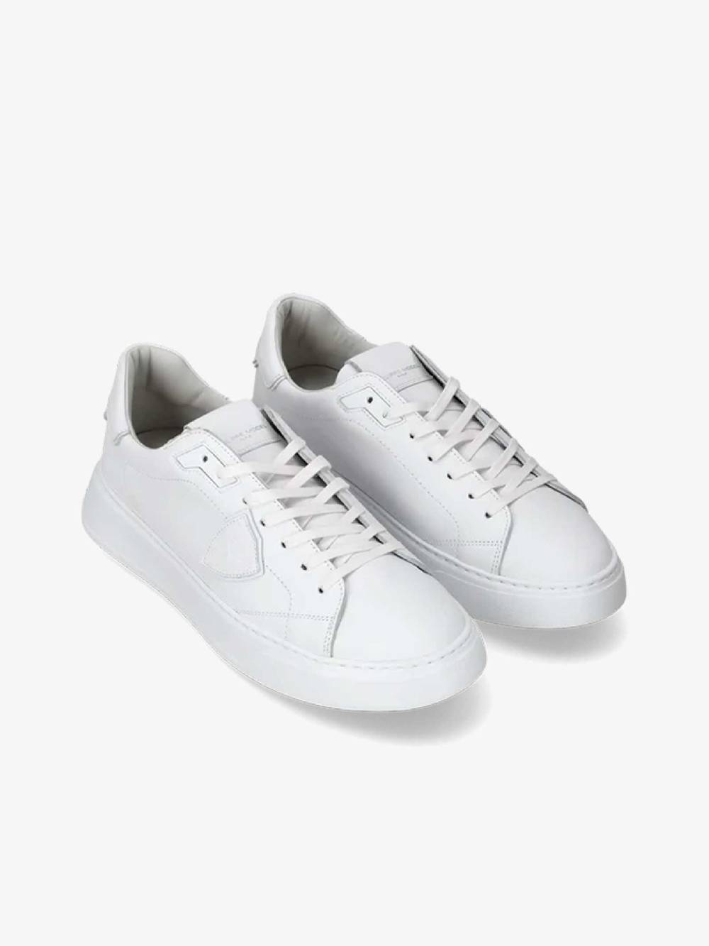 PHILIPPE MODEL Sneakers Temple Low BTLU uomo in pelle bianco Italy