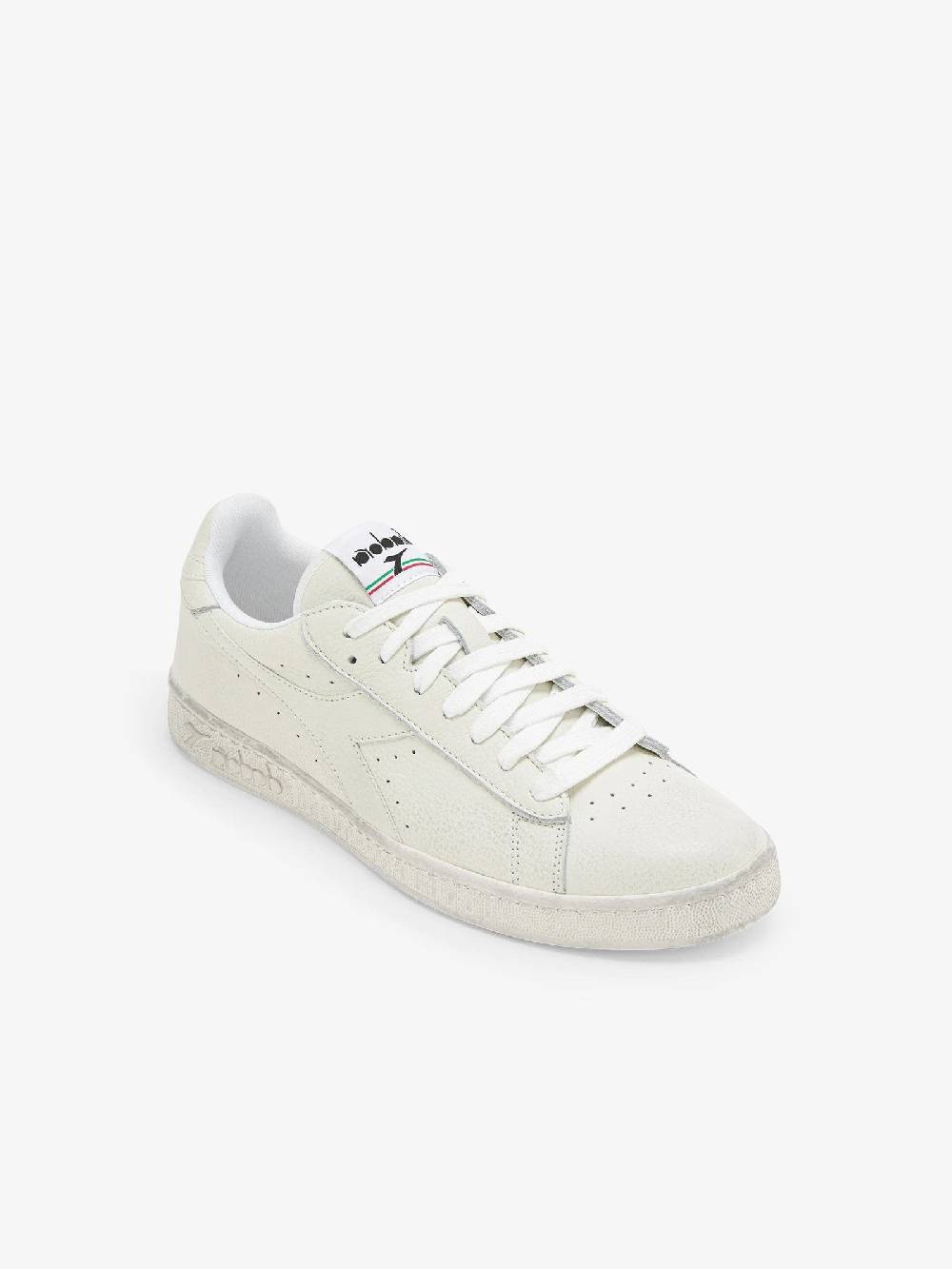 DIADORA Sneakers Game L Low Waxed 501.178301_ uomo in pelle bianco In Linea