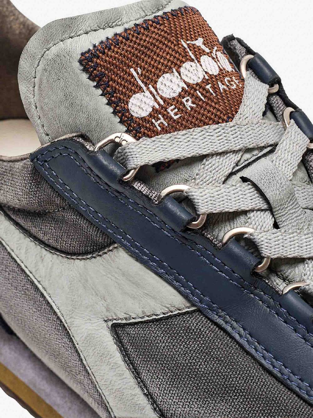 DIADORA Sneakers EQUIPE H DIRTY STONE WASH EVO 201.174736_ uomo pelle blu Vendita