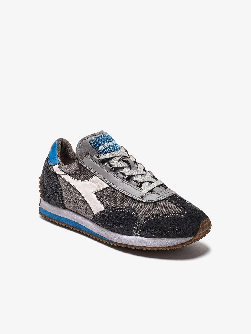 DIADORA Sneakers EQUIPE H DIRTY STONE WASH EVO 201.174736_ uomo pelle grigio Promozione