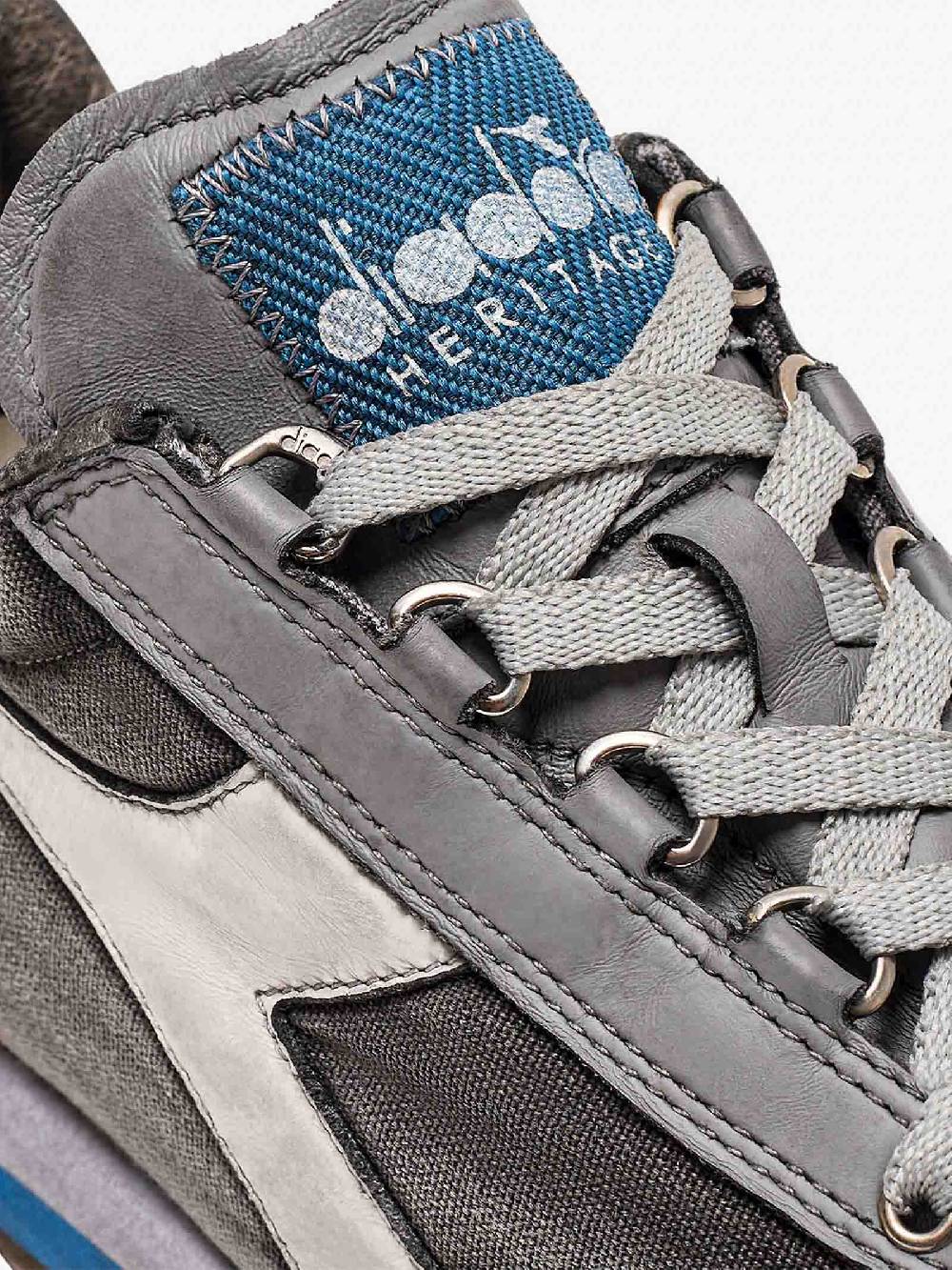 DIADORA Sneakers EQUIPE H DIRTY STONE WASH EVO 201.174736_ uomo pelle grigio Promozione