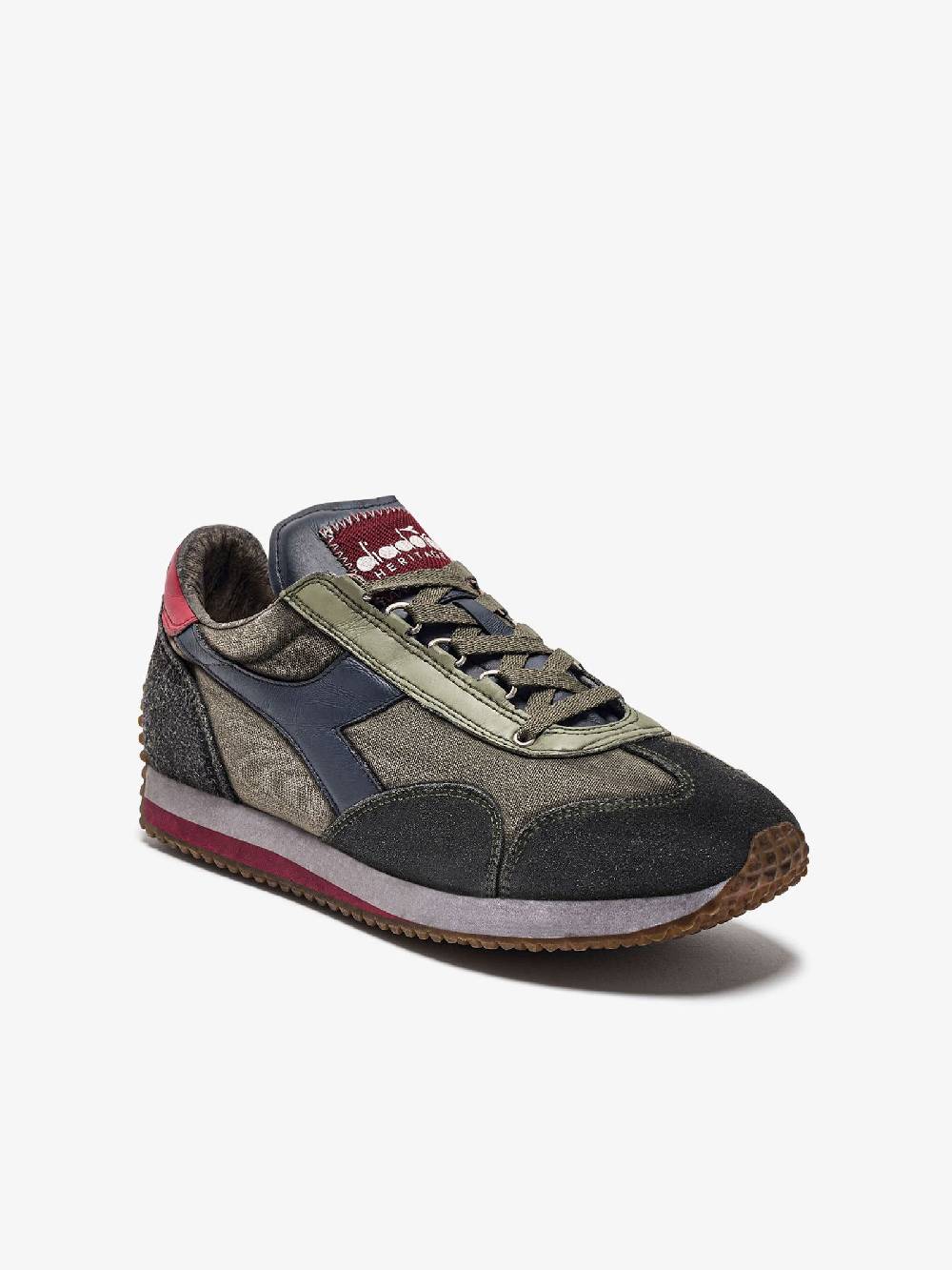 DIADORA Sneakers EQUIPE H DIRTY STONE WASH EVO 201.174736_ uomo pelle multicolor Spedizione Gratuita