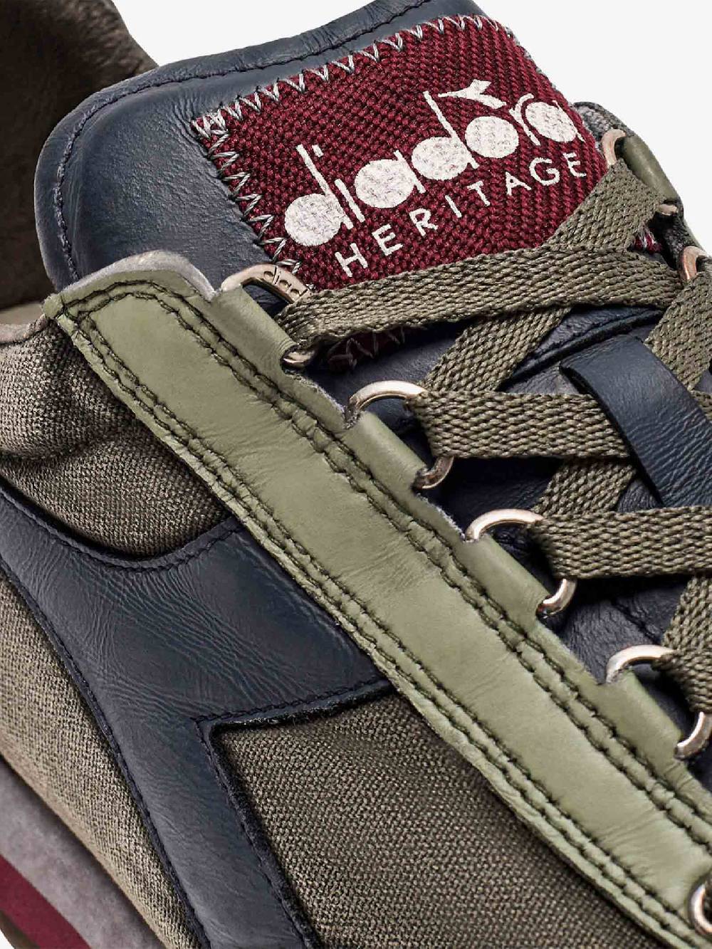 DIADORA Sneakers EQUIPE H DIRTY STONE WASH EVO 201.174736_ uomo pelle multicolor Spedizione Gratuita