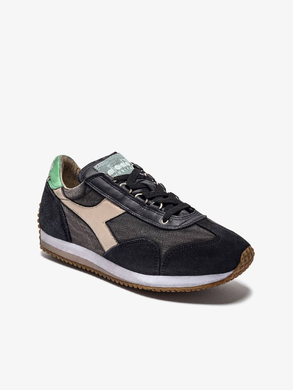 DIADORA Sneakers EQUIPE H DIRTY STONE WASH EVO 201.174736_ uomo pelle nero Pezzi Unici
