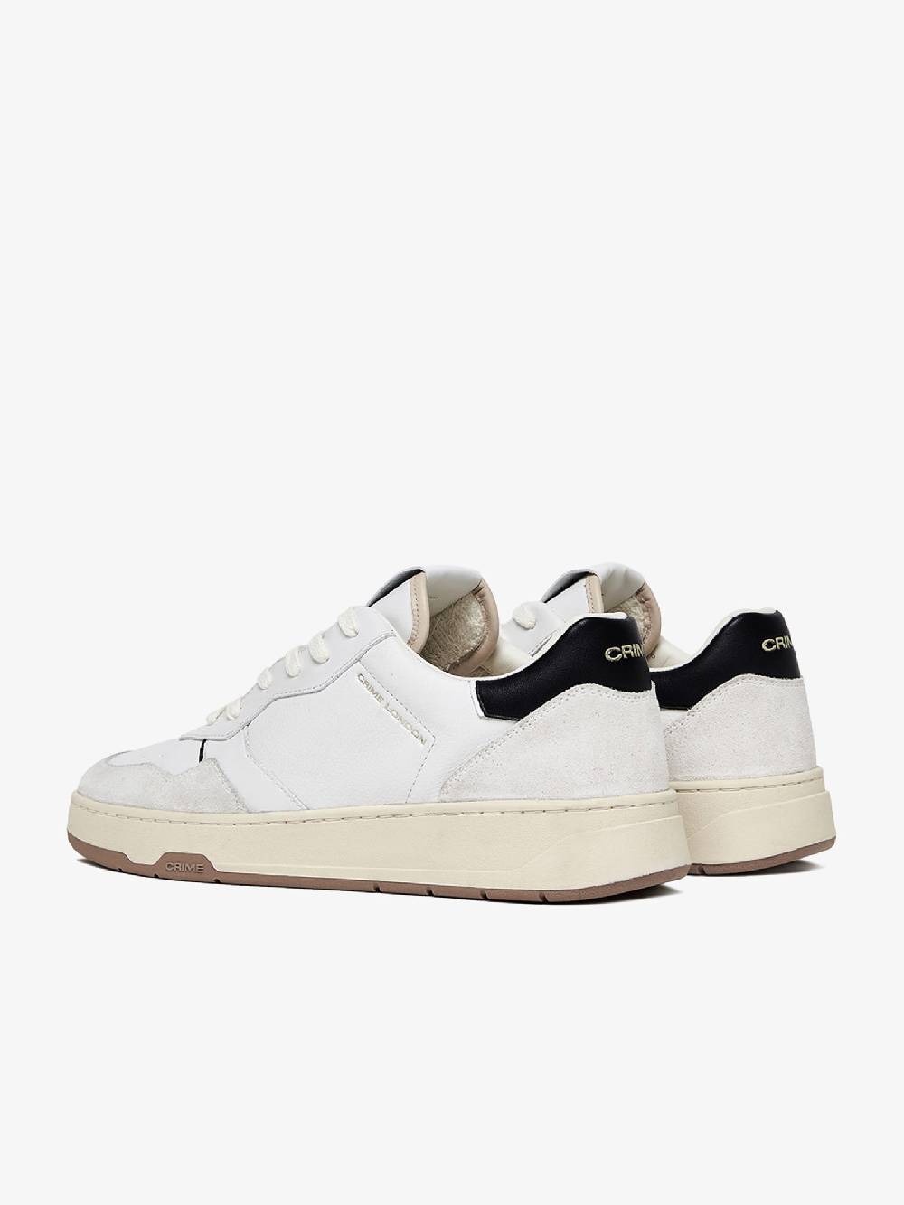 CRIME LONDON Sneakers Timeless 17201PP6 uomo in pelle bianco Qualità Garantita