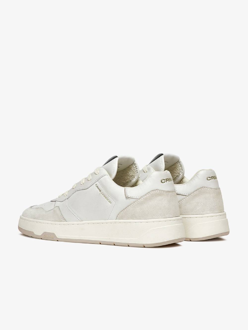 CRIME LONDON Sneakers Timeless 17200PP6 uomo in pelle bianco Negozi Online