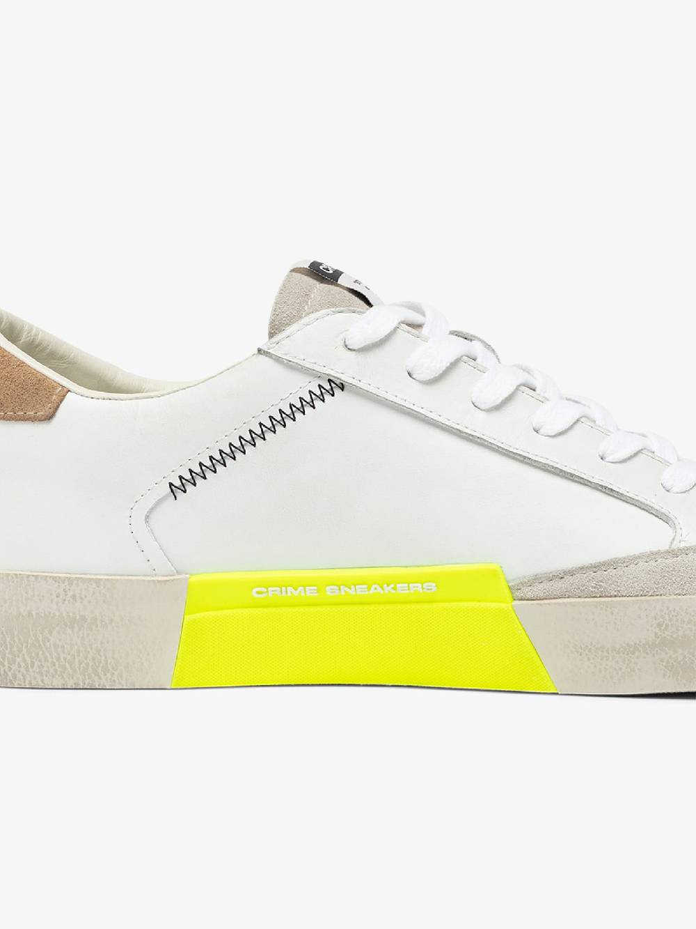 CRIME LONDON Sneakers Distressed 17001PP6 uomo in pelle bianco Shopping Online