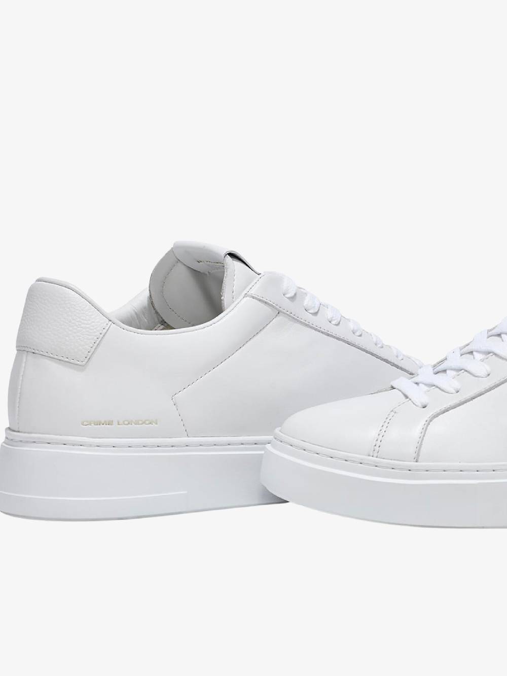 CRIME LONDON Sneakers EXTRALIGHT 13474P uomo in pelle bianca Prezzo Ridotto