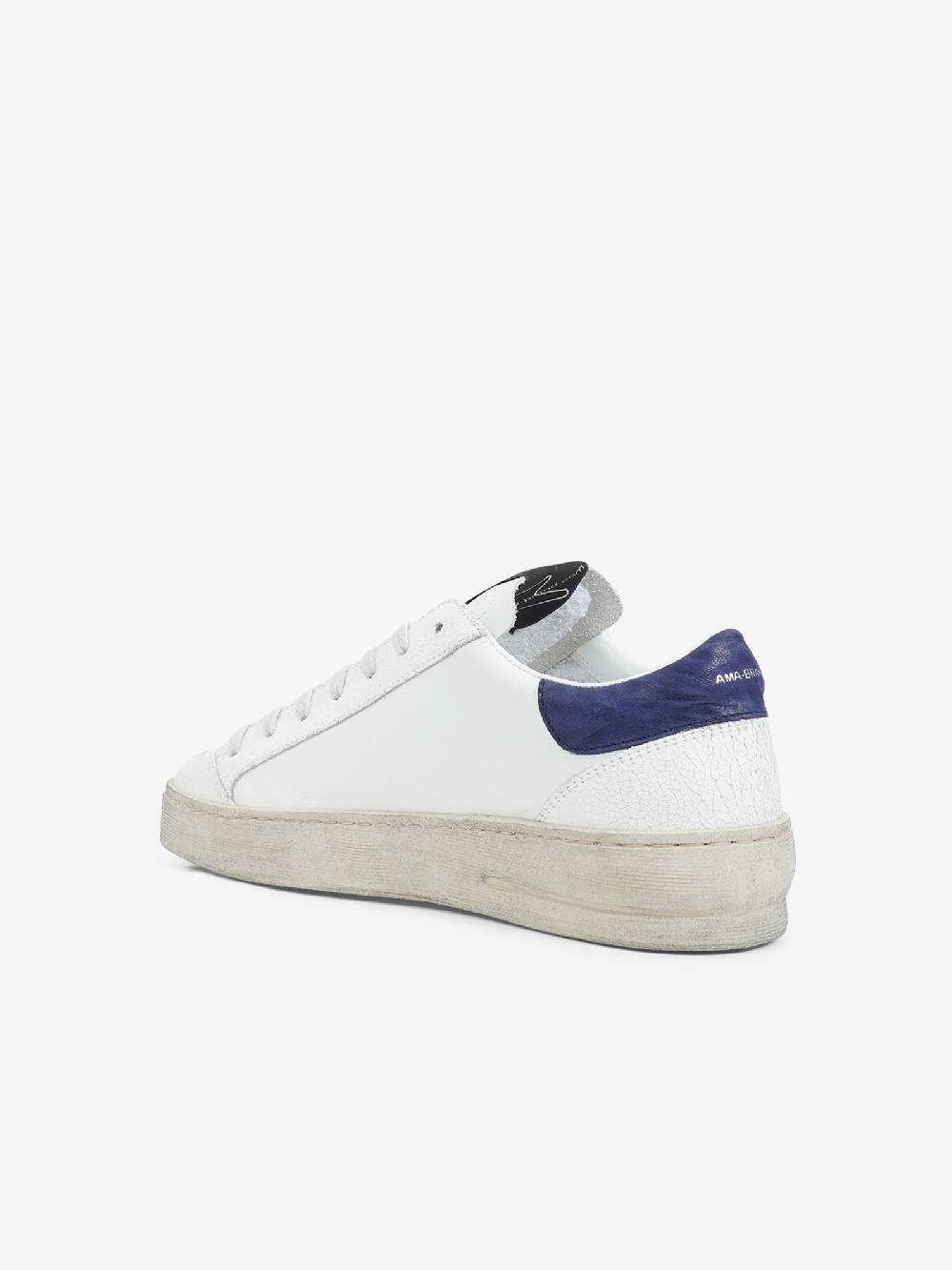 AMA BRAND Sneakers 2775 uomo in pelle bianco Convenienza