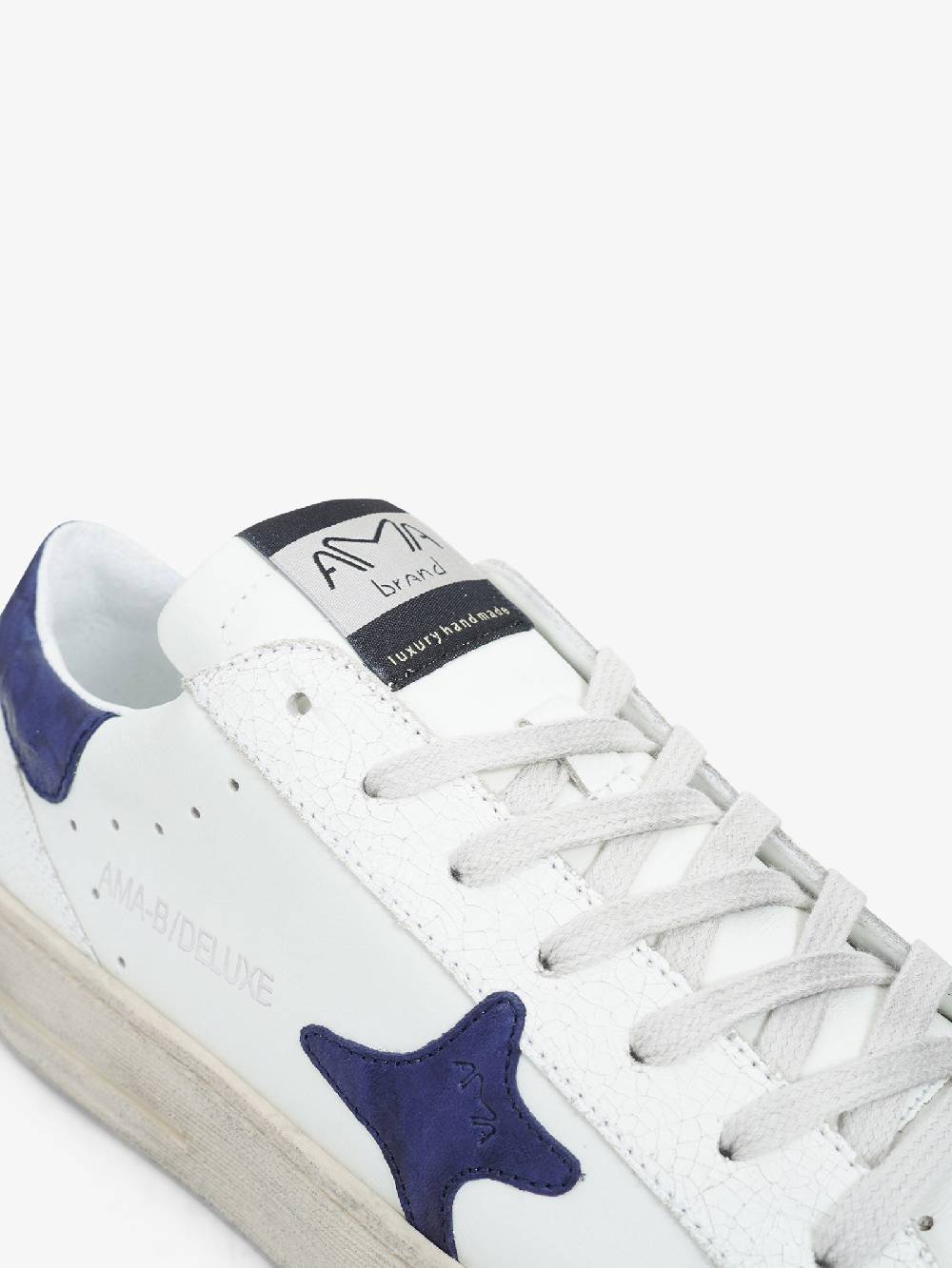 AMA BRAND Sneakers 2775 uomo in pelle bianco Convenienza