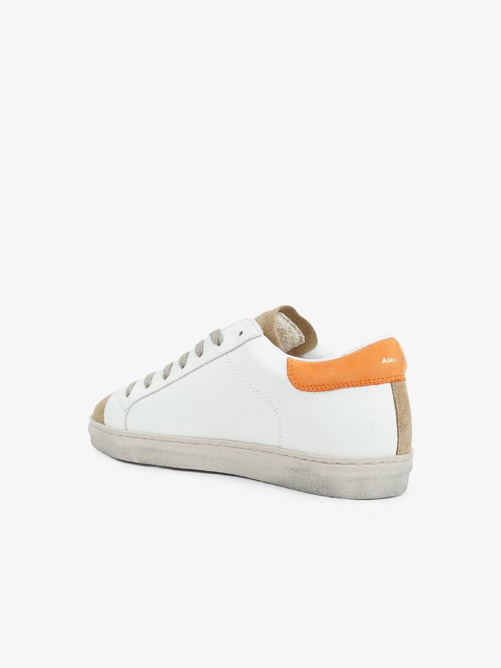 AMA BRAND Sneakers 2736 uomo in pelle bianco Presa