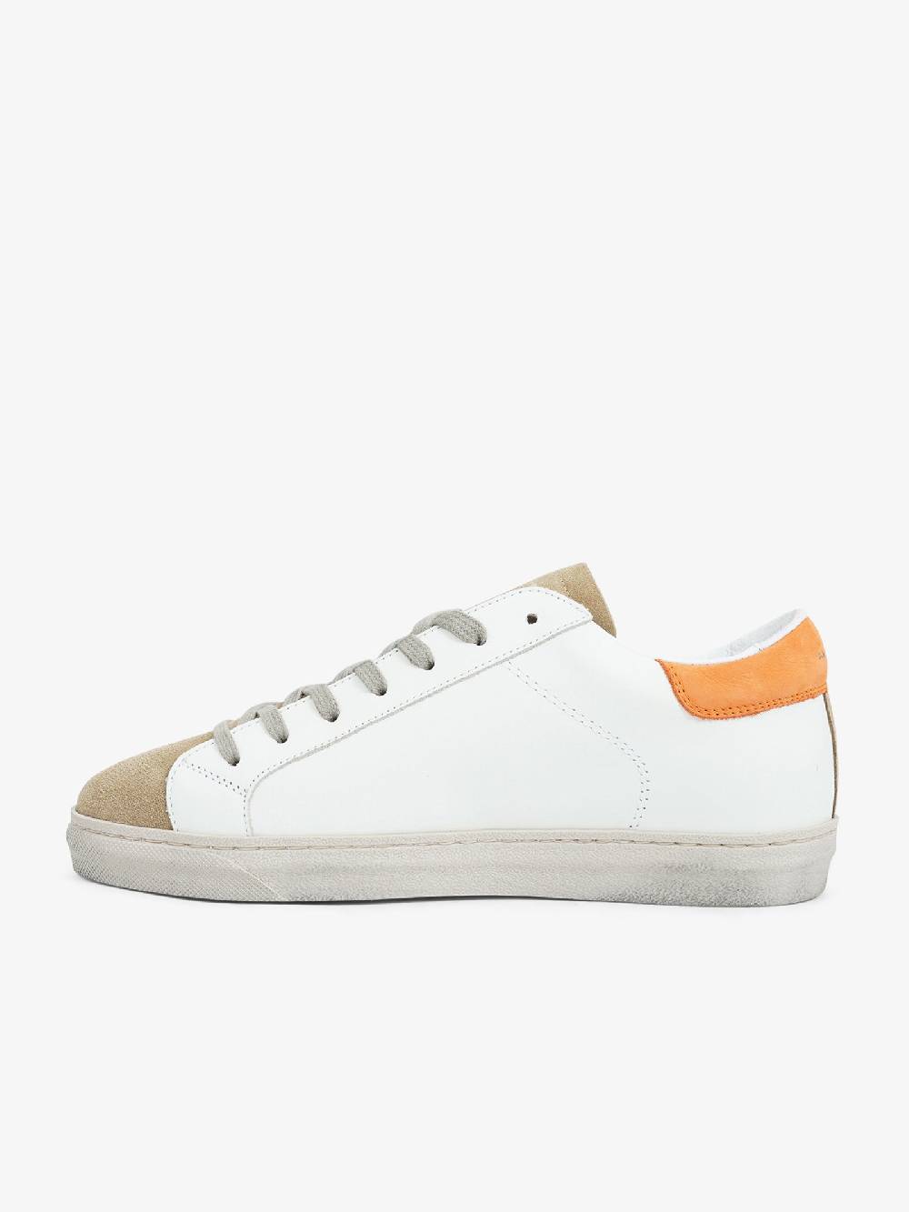 AMA BRAND Sneakers 2736 uomo in pelle bianco Presa