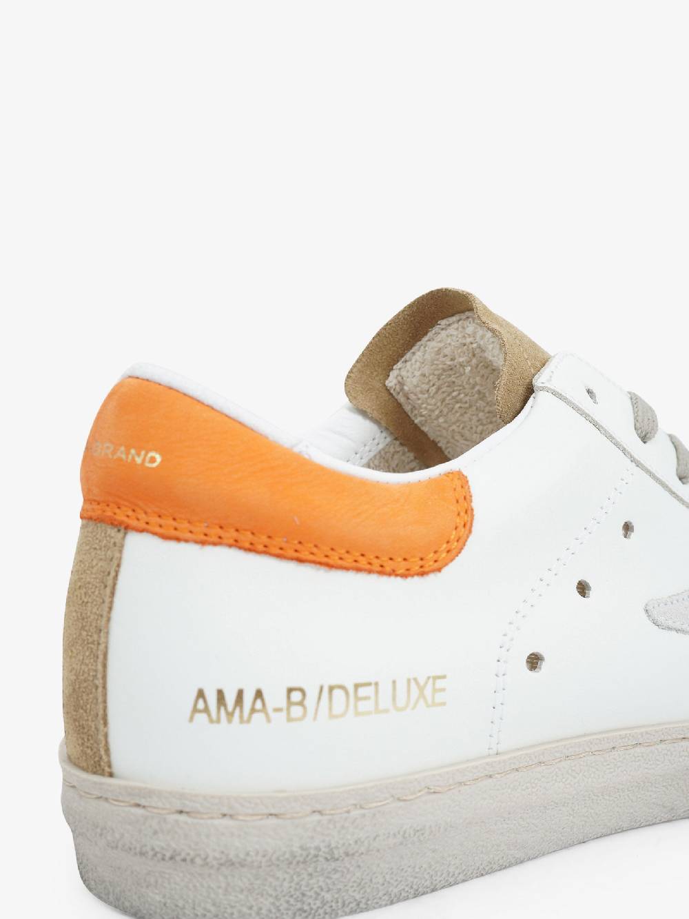 AMA BRAND Sneakers 2736 uomo in pelle bianco Presa