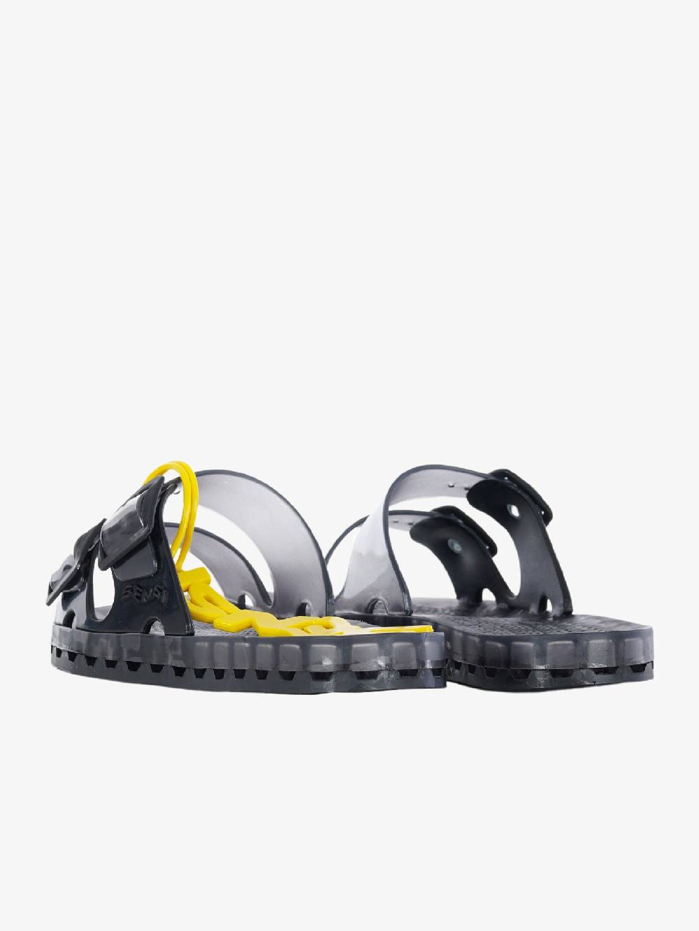 SENSI Ciabatte la jolla black fluo 4151/BF grigio Saldi Di Fabbrica