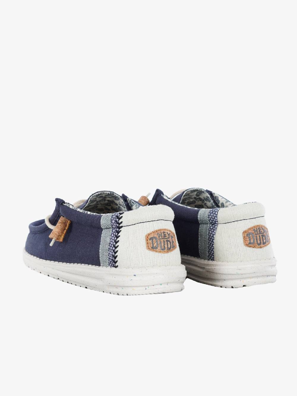 HEY DUDE Mocassini Wally Break Stitch uomo blu Italy