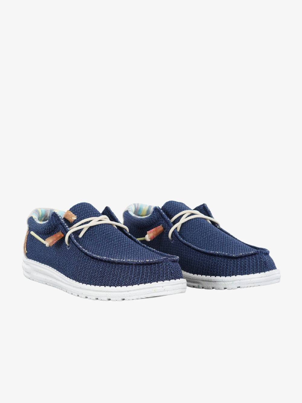 HEY DUDE Mocassini Wally Stretch uomo blu 2025
