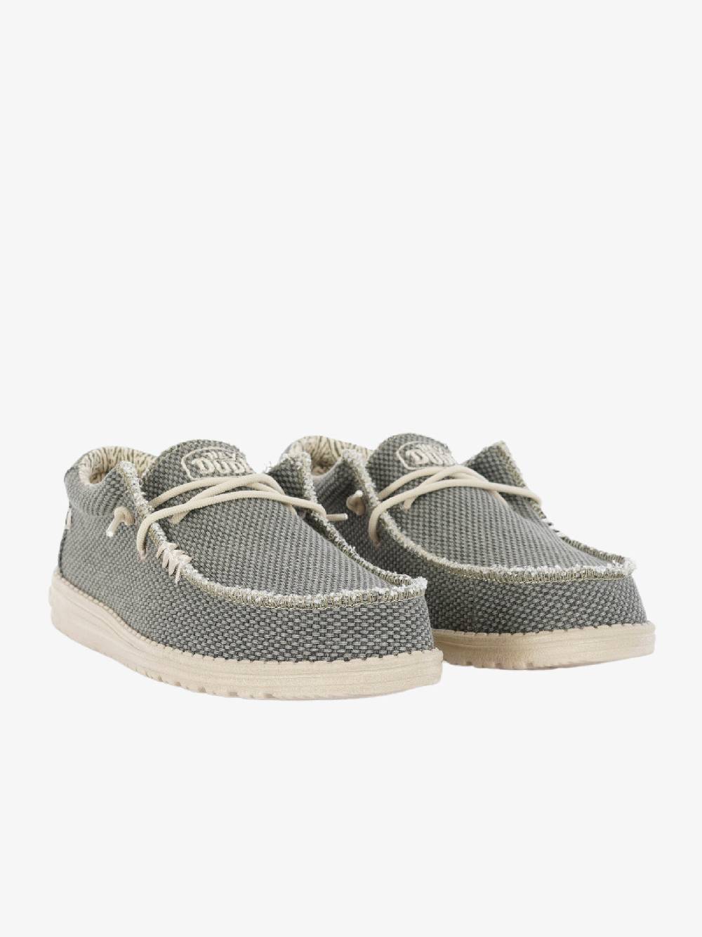 HEY DUDE Mocassini Wally Braided uomo verde Nuovo