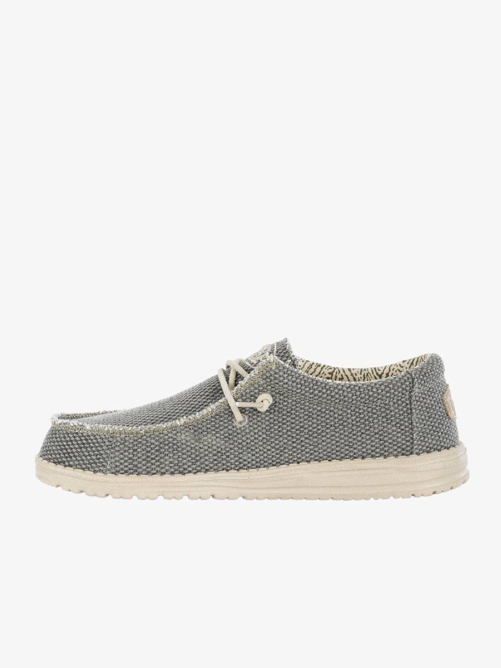 HEY DUDE Mocassini Wally Braided uomo verde Nuovo