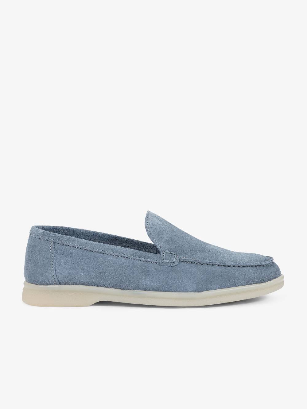 LORIS LORENZO Scarpe basse LORI27 uomo camoscio azzurro