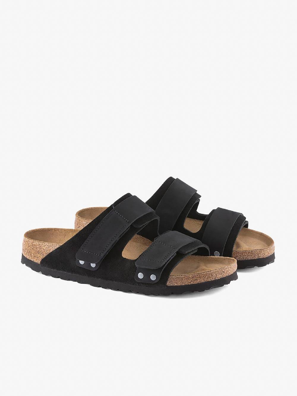 BIRKENSTOCK Ciabatte uji 1024832 pelle nero Nuovo