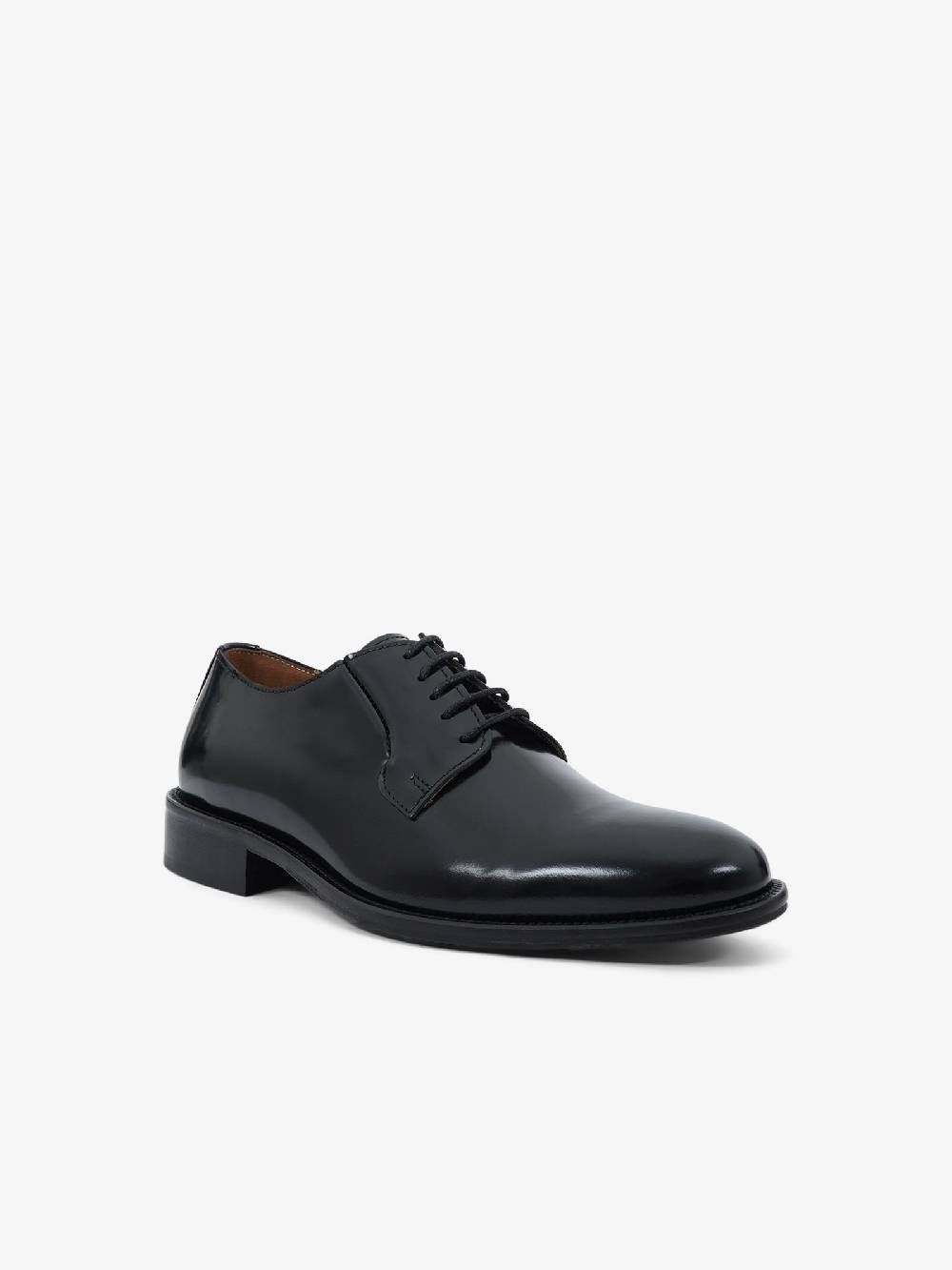 ROGAL'S Stringate OXFORD 6 uomo pelle nero Promozione