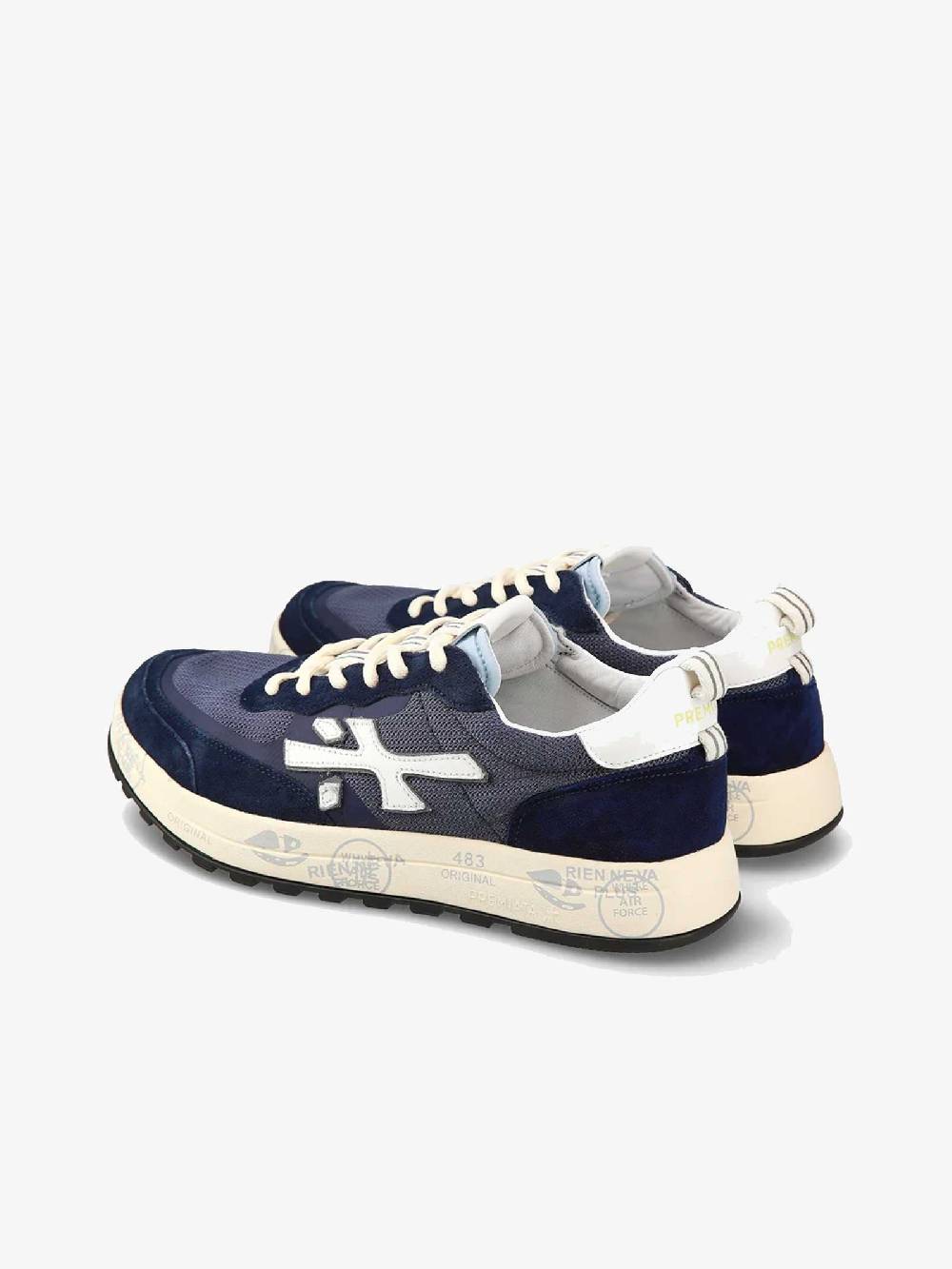 PREMIATA Sneakers NOUS uomo pelle nero Grandi sconti
